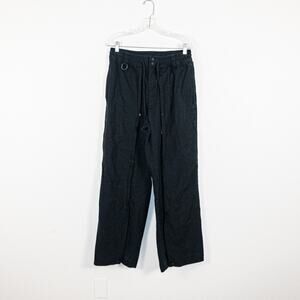 Adidas Yohji Yamamoto Y-3 $445 Size M Black Workwear Pants Snap button